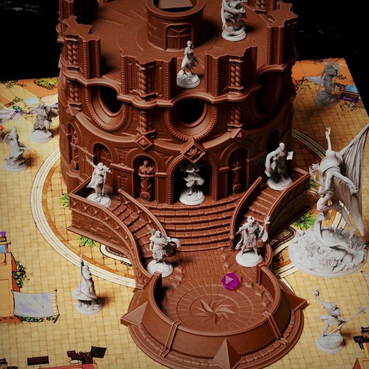 Sunspire Dice Tower Playable Terrain Set - The Spire of Glanion