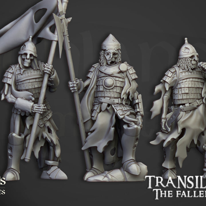 Guardia boyardo esqueleto con lanzas