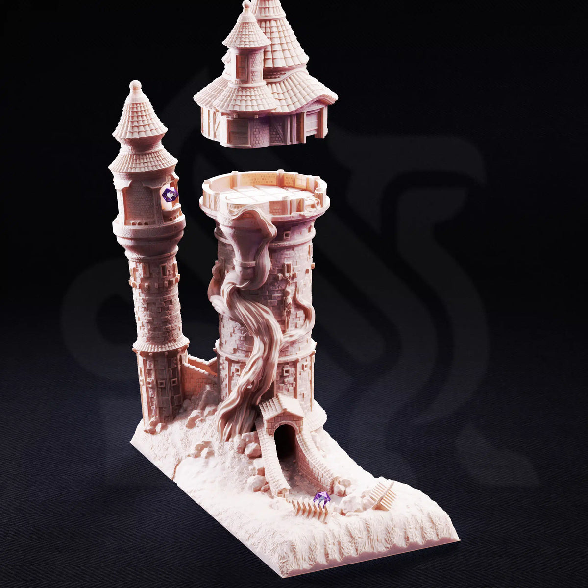 Rapunzel’s Cursed Tower - Playable Dice Tower Set