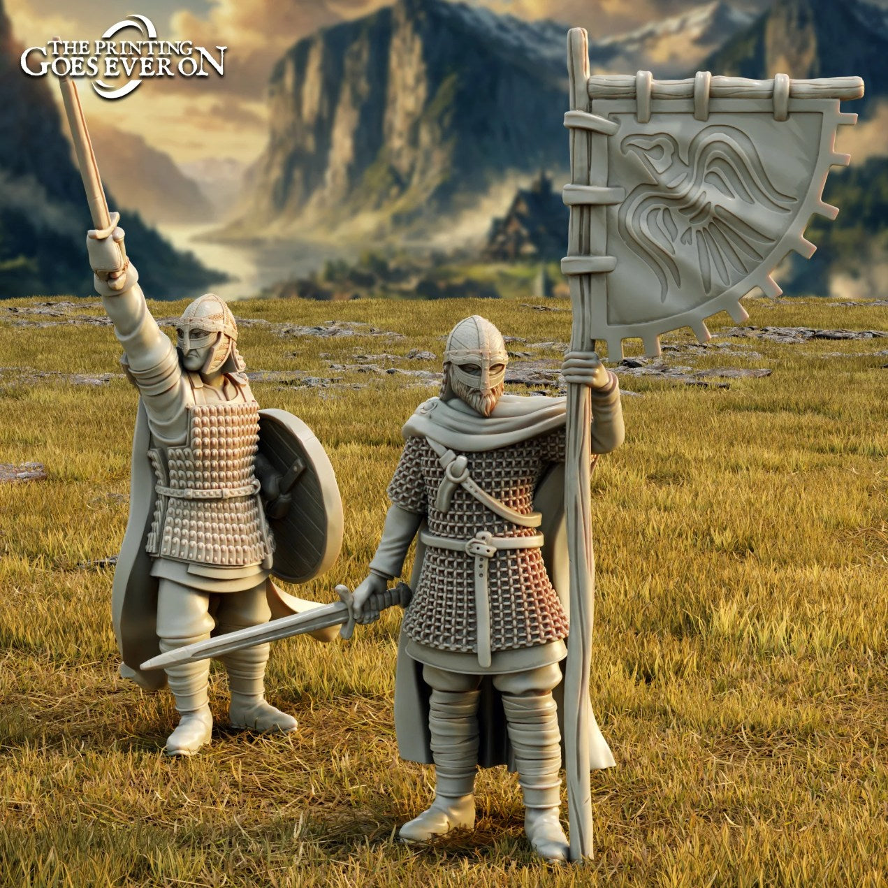 Exploradores escoltas de los señores de los caballos