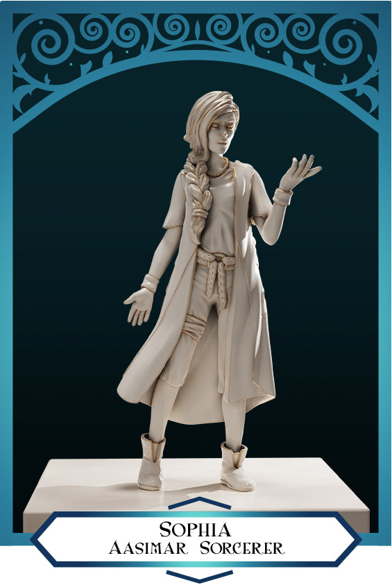 Sophia Female Aasimar Sorcerer