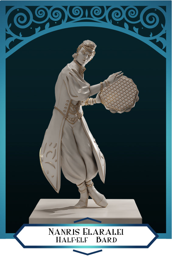 Nanris Elaralei Female Half-Elf Bard