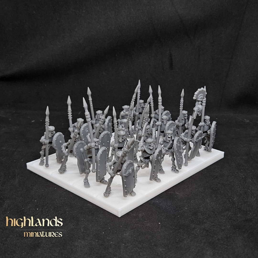 Ancient Skeletal Warriors with Spears