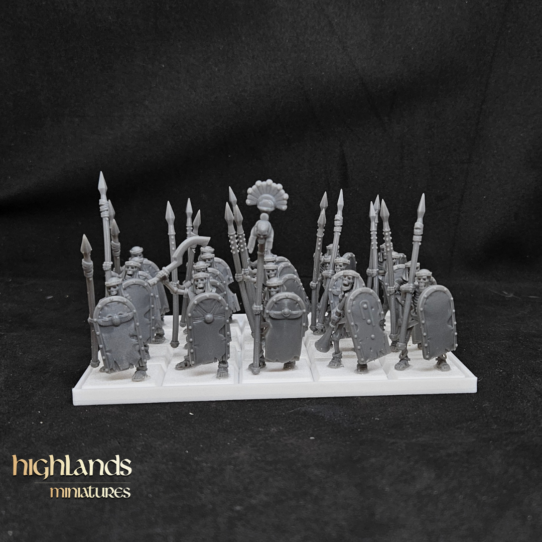 Ancient Skeletal Warriors with Spears
