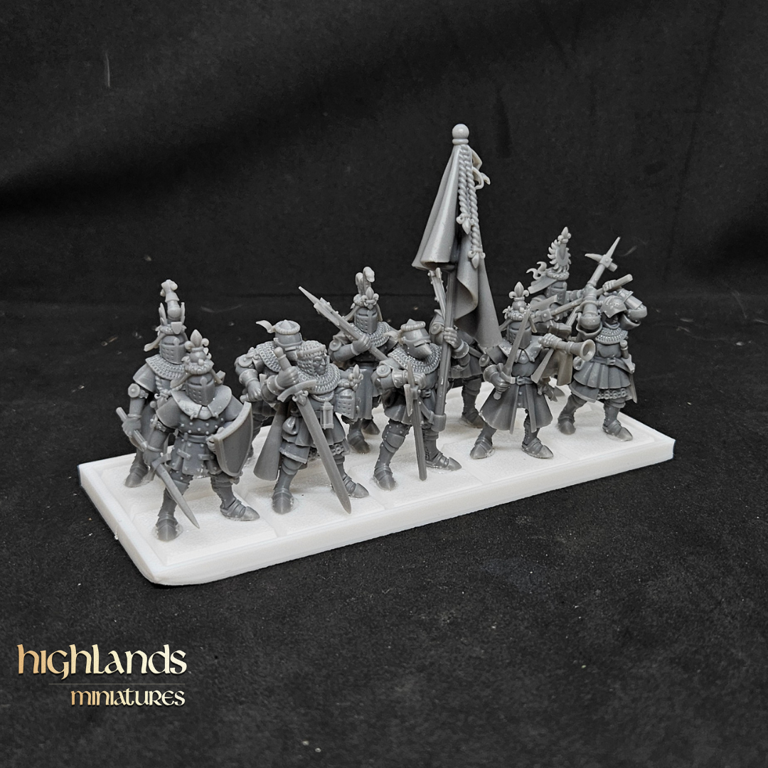 Caballeros de Galia a pie