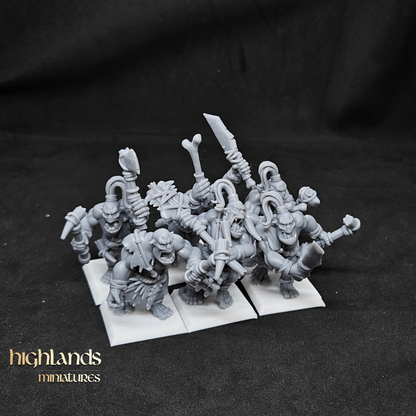 Cave Orcs unit with Big Stick