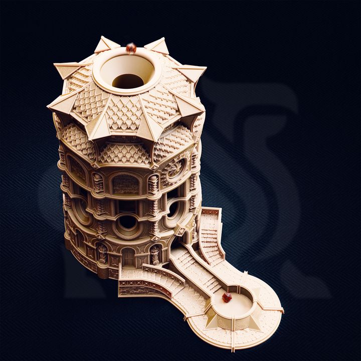 Sunspire Dice Tower Playable Terrain Set - The Spire of Glanion
