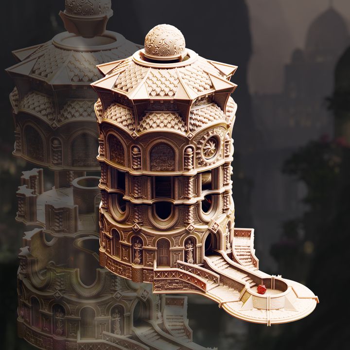 Sunspire Dice Tower Playable Terrain Set - The Spire of Glanion