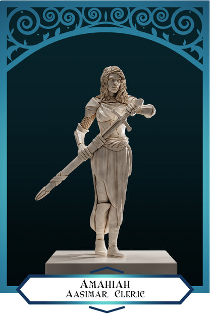 Amahiah Female Aasimar Cleric