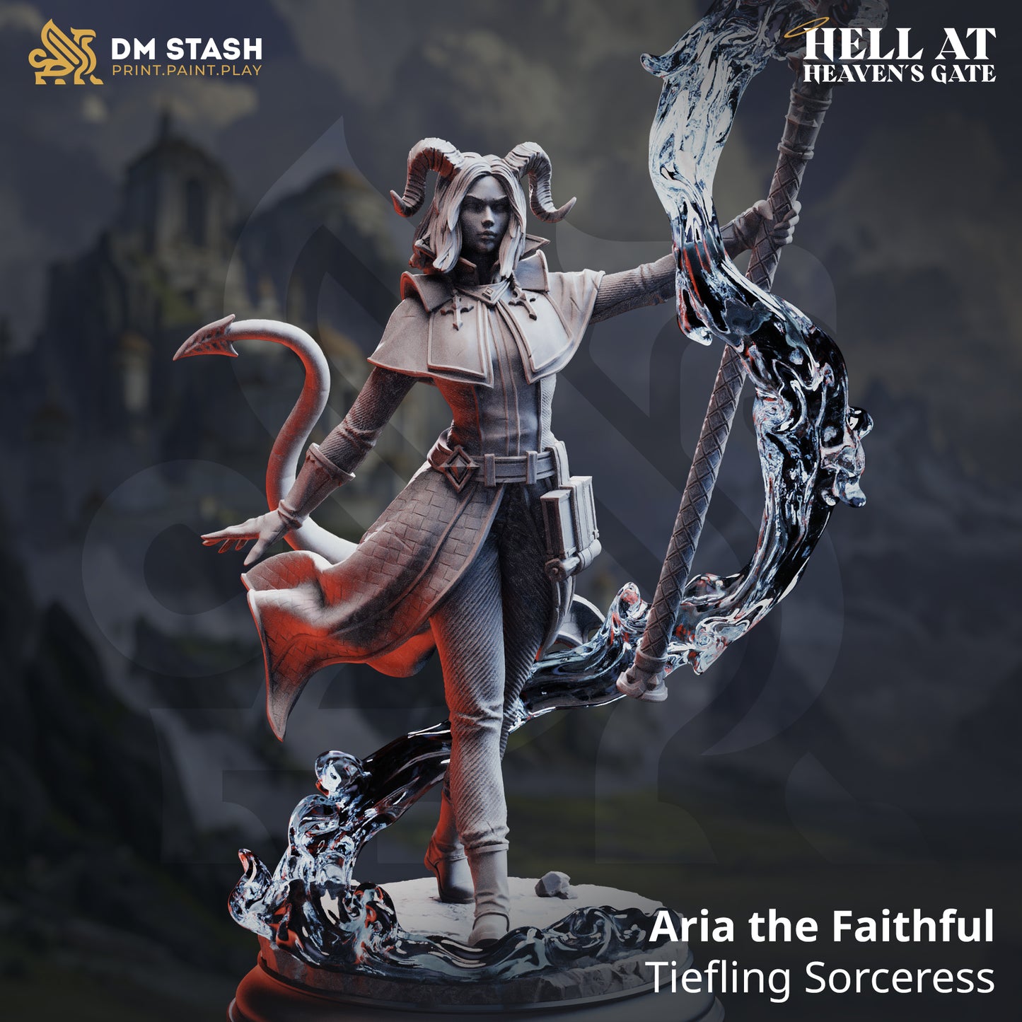 Aria the Faithful – Tiefling Sorceress