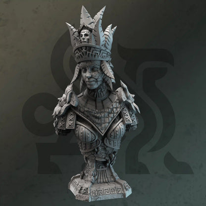 Ruby Silt-Earth Genasi Geomancer Bust