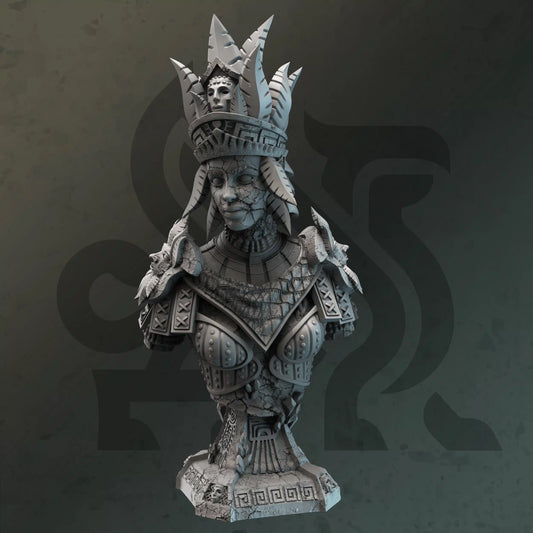 Ruby Silt-Earth Genasi Geomancer Bust