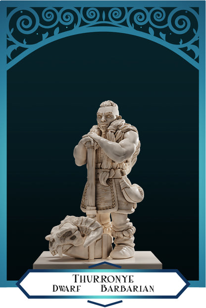 Thurronye Female Dwarf Barbarian