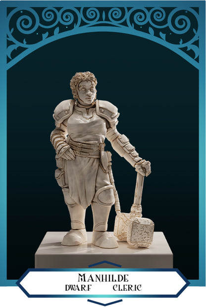 Clérigo enano femenino Manhilde