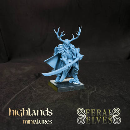 Feral Elf Highborn with Great Weapon.
