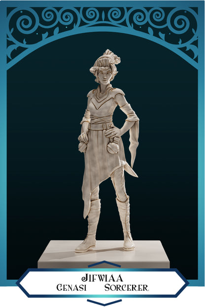 Hechicera Genasi Hembra Jifwiaa