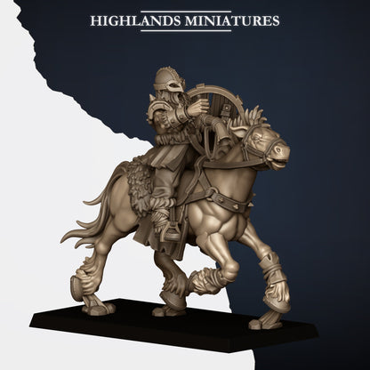 Mounted Norse Raiders with war flails