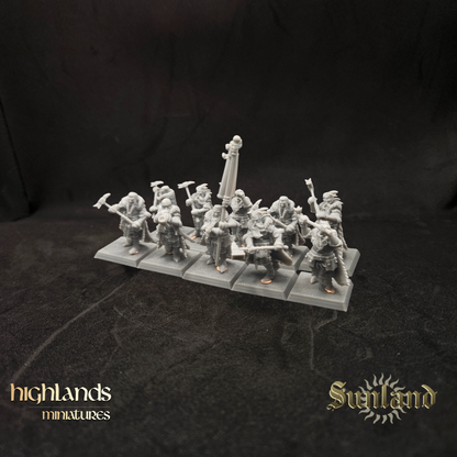 Caballeros de Sunland a pie