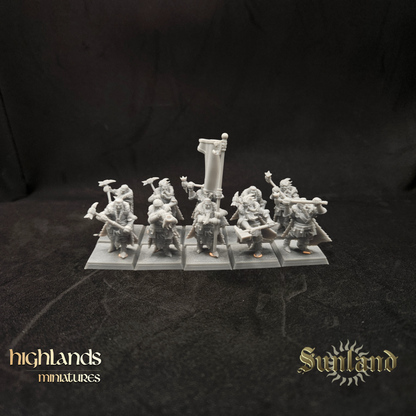 Caballeros de Sunland a pie