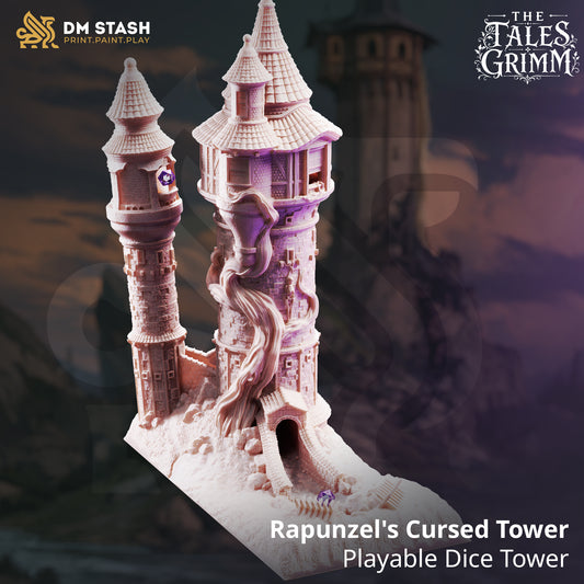 Rapunzel’s Cursed Tower - Playable Dice Tower Set