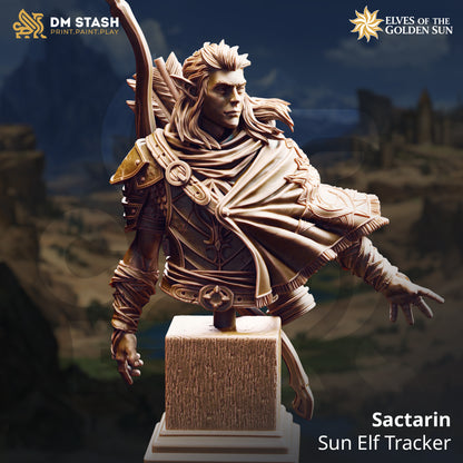 Sactarin - Sun Elf Tracker Bust