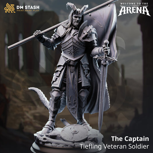 The Captain – Tiefling Veteran Soldier
