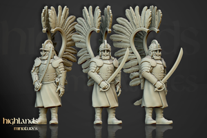 Winged Hussars on foot