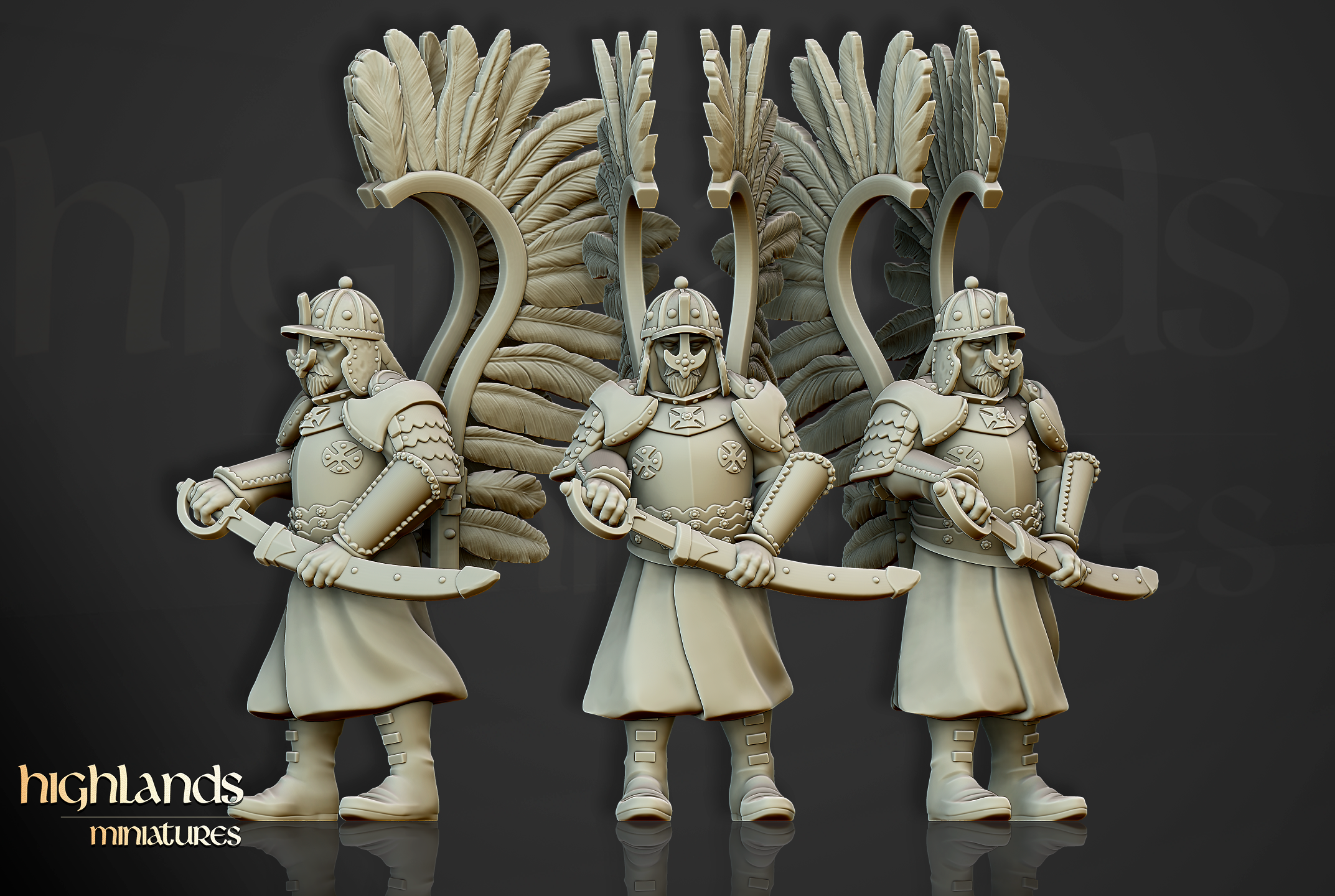 Winged Hussars on foot