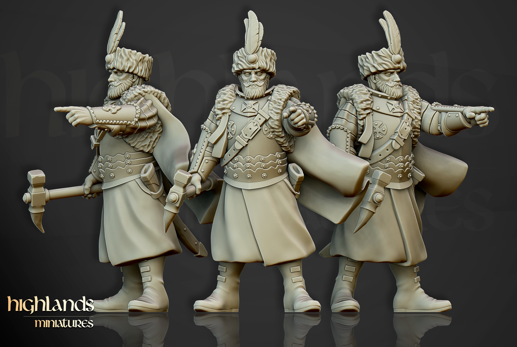 Winged Hussars on foot