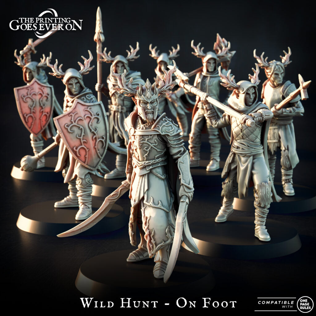 Wild Hunt Knights on foot