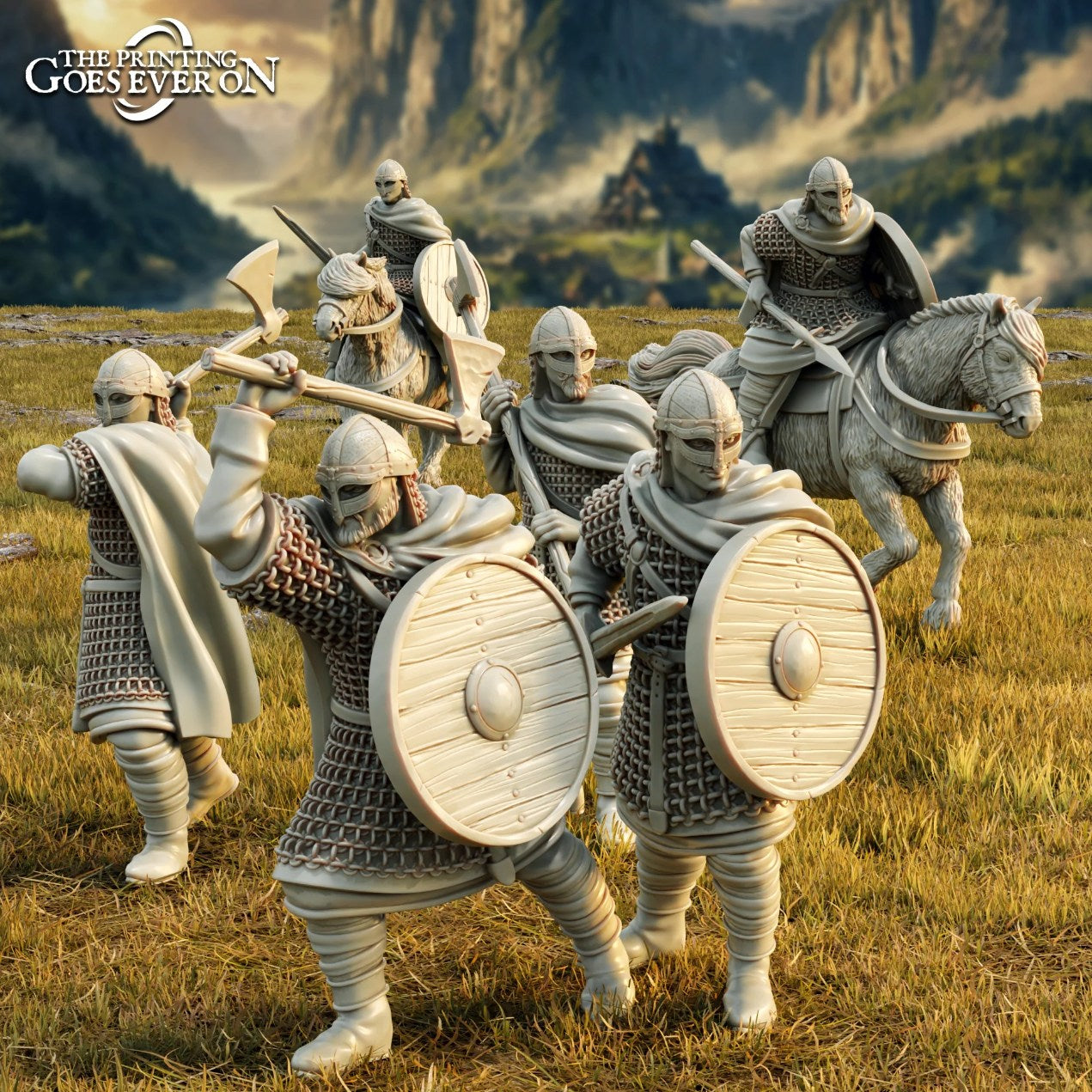 Exploradores escoltas de los señores de los caballos