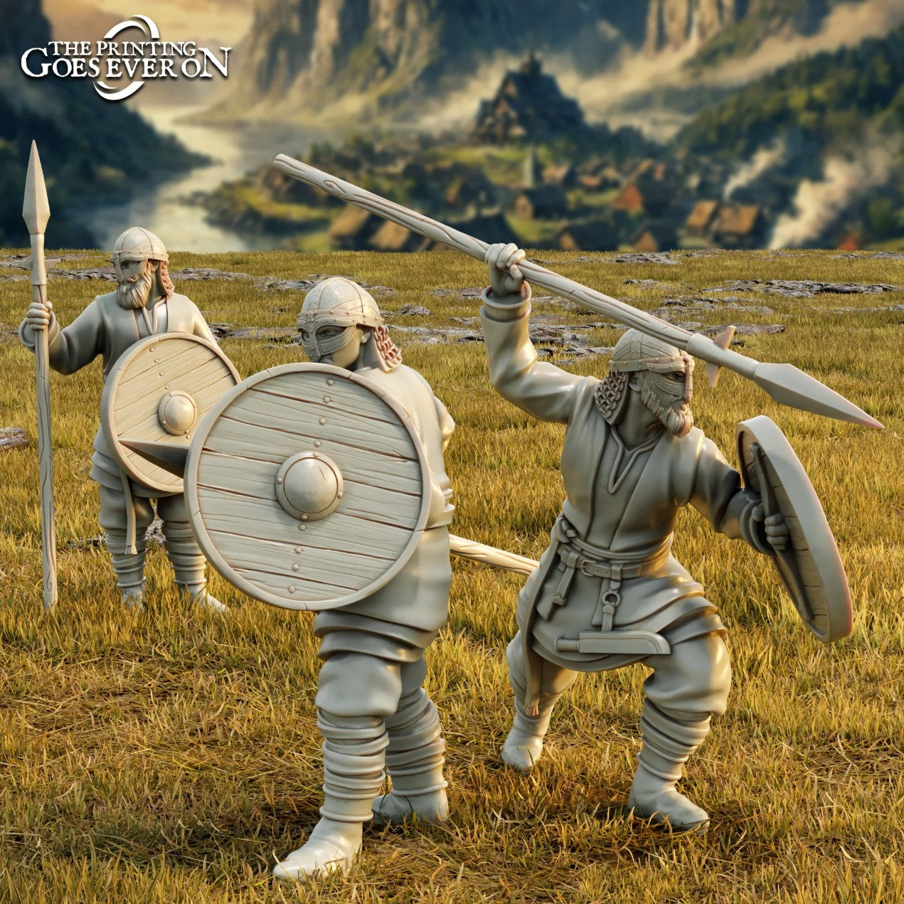 Exploradores escoltas de los señores de los caballos