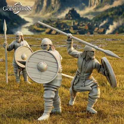 Exploradores escoltas de los señores de los caballos