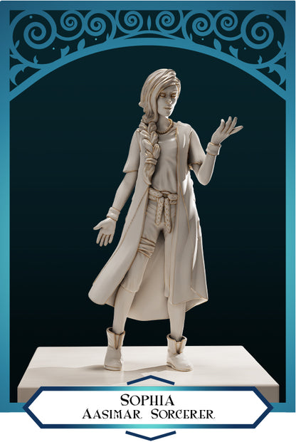 Sophia Female Aasimar Sorcerer