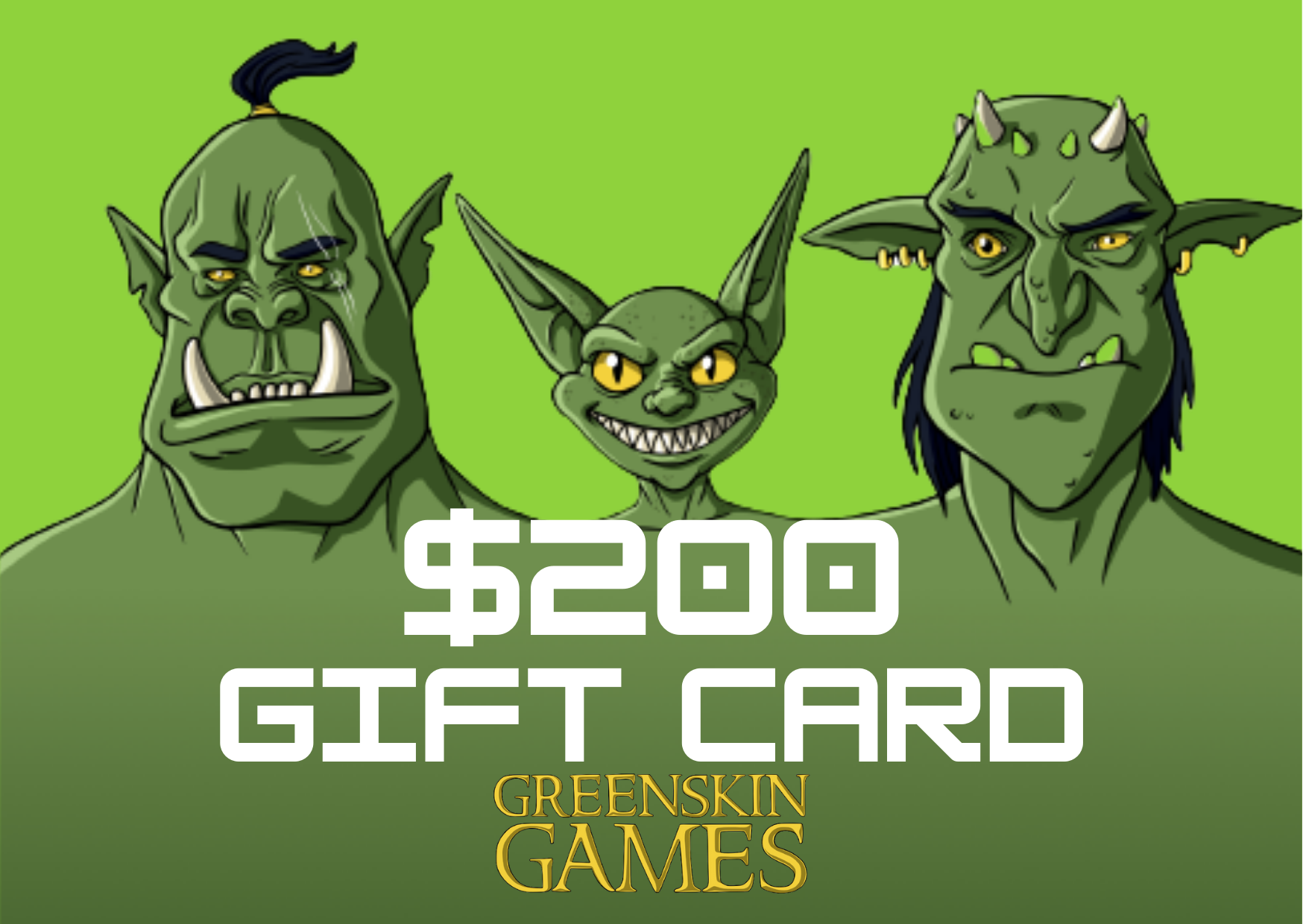 Greenskin Games Gift Card