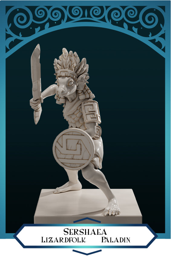 Sershaea Mujer Lagarto Paladín