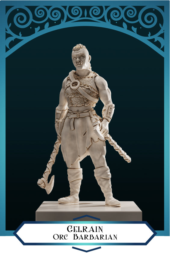 Gelrain Female Orc Barbarian