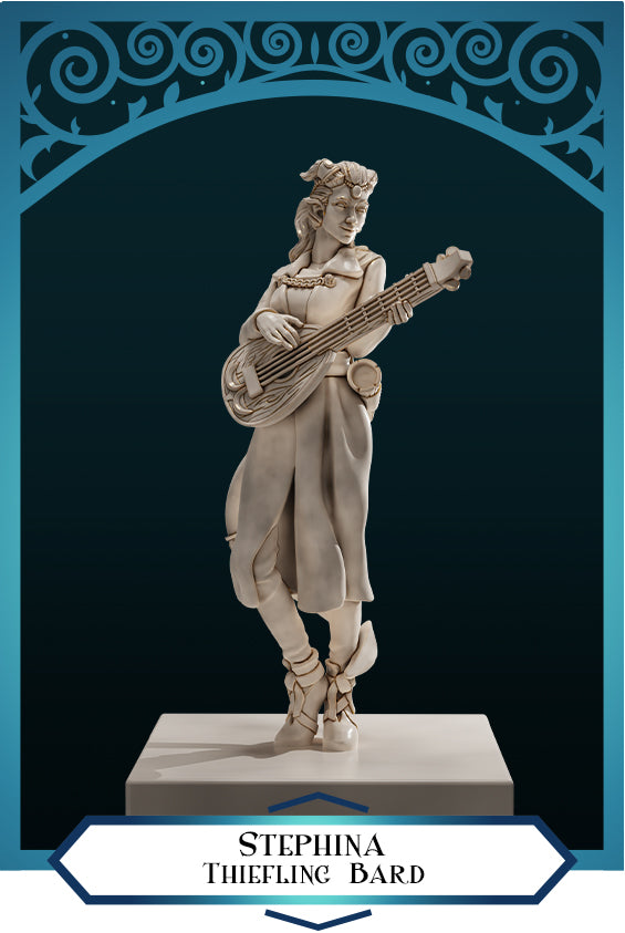 Stephina Female Tiefling Bard